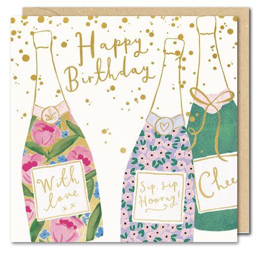 Bottles Birthday Card
