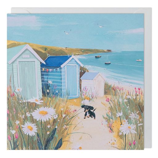 Beach Huts Greeting Card