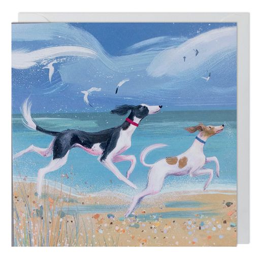 Dogs Beach Greeting Card