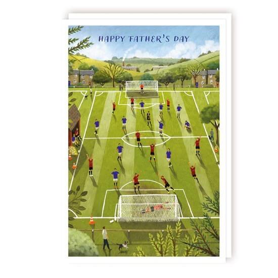Football Pitch Father's Day Card