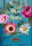 New Home Floral Wreath Greeting Card