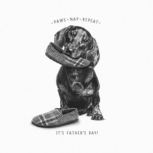 Dachshund Fathers Day Card