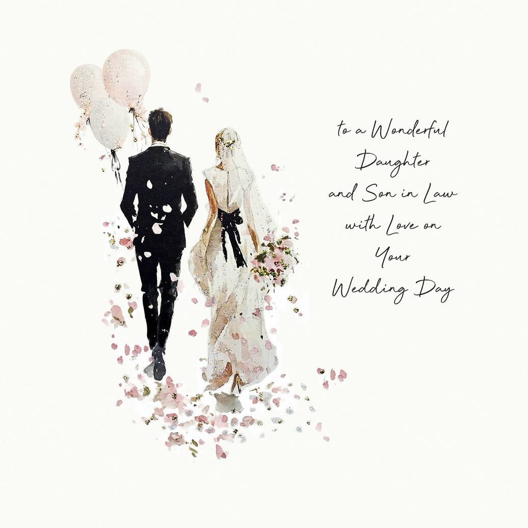 Daughter and Son-in-Law Wedding Card