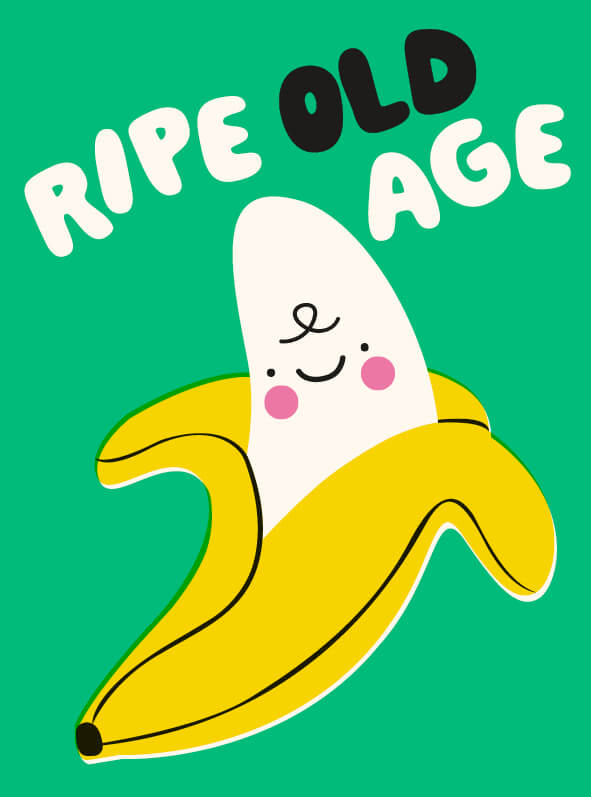 Happy Things Banana Birthday Card