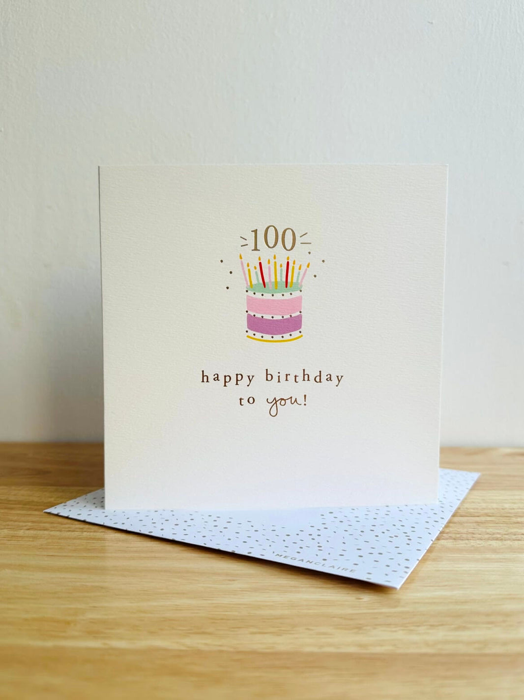 100th Cake Birthday Card