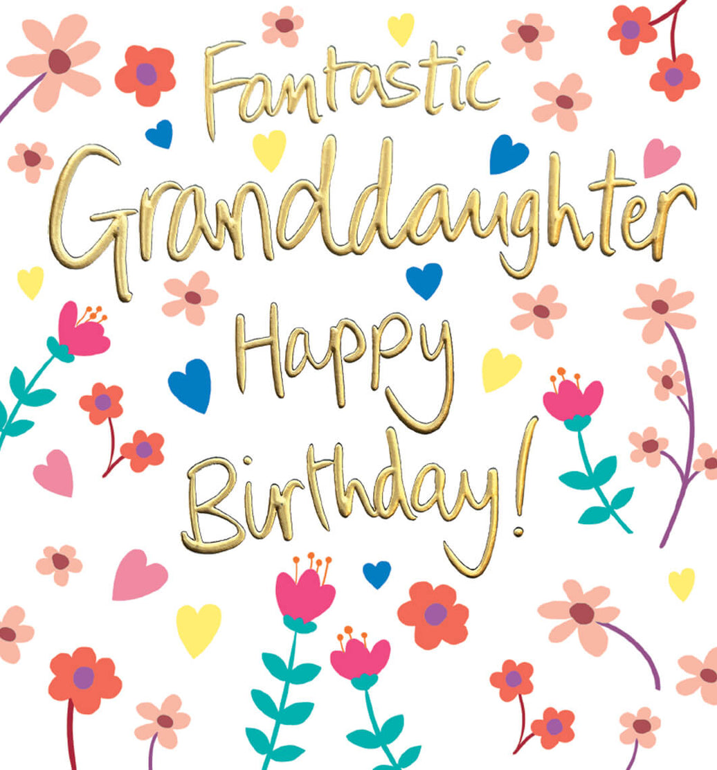 Fantastic Granddaughter Birthday Card