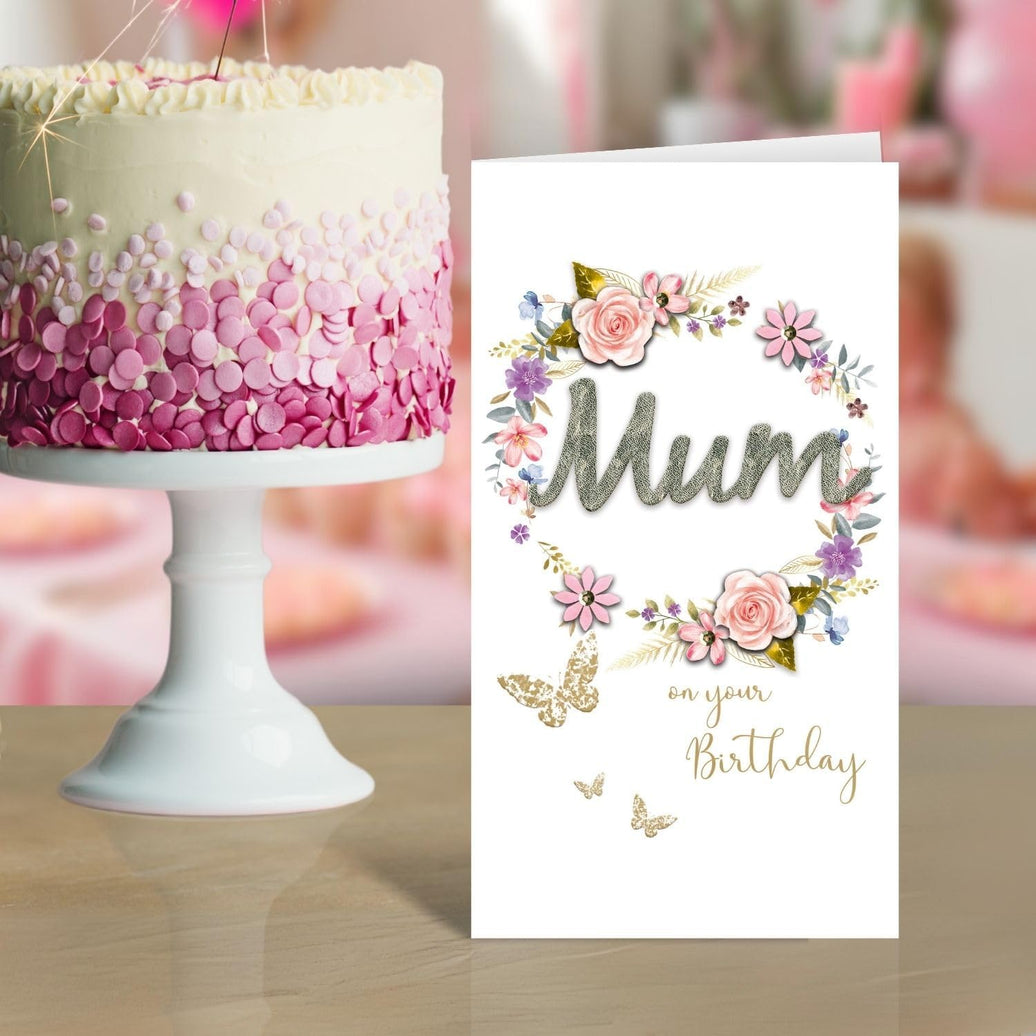Mum Embellished Birthday Card