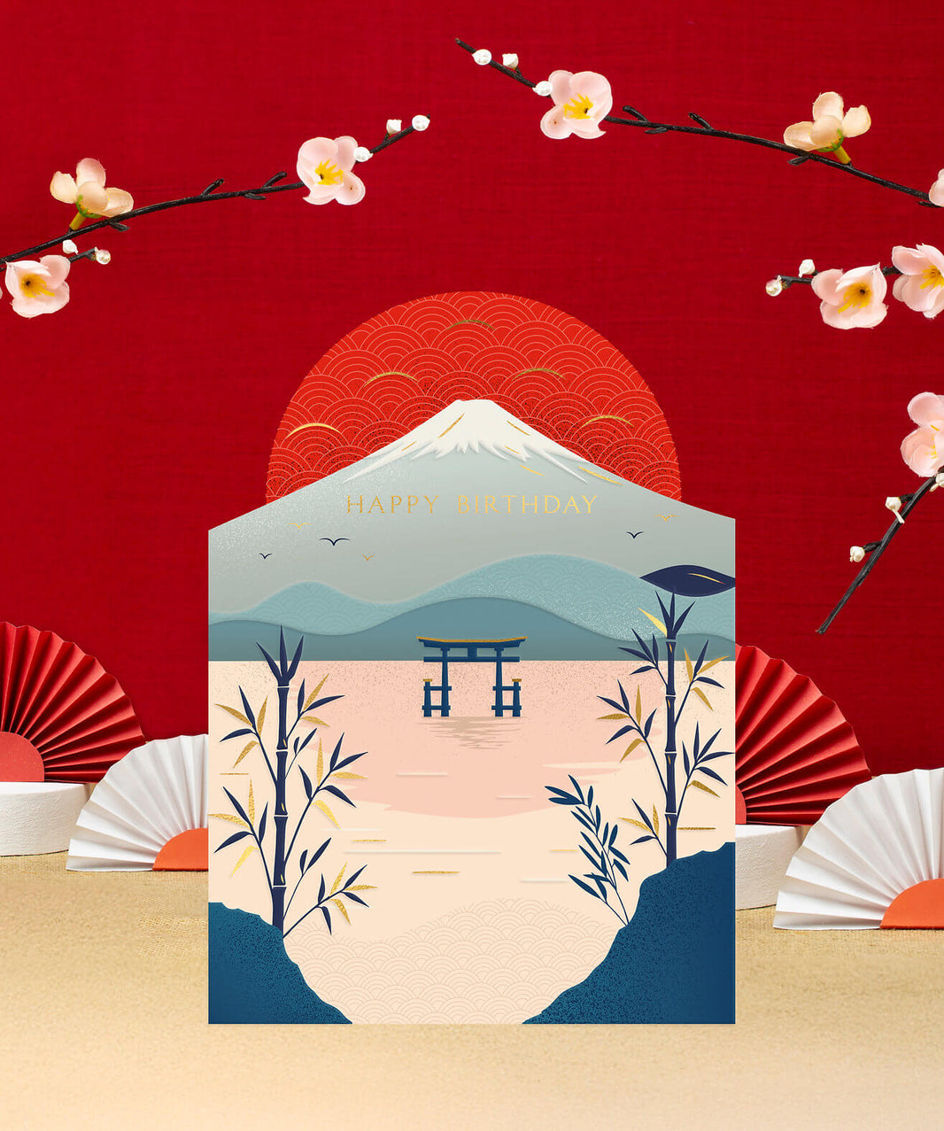 Mount Fuji Birthday Card