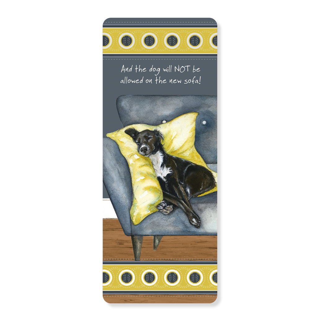 Spaniel Dog Bookmark - Not Allowed on the New Sofa
