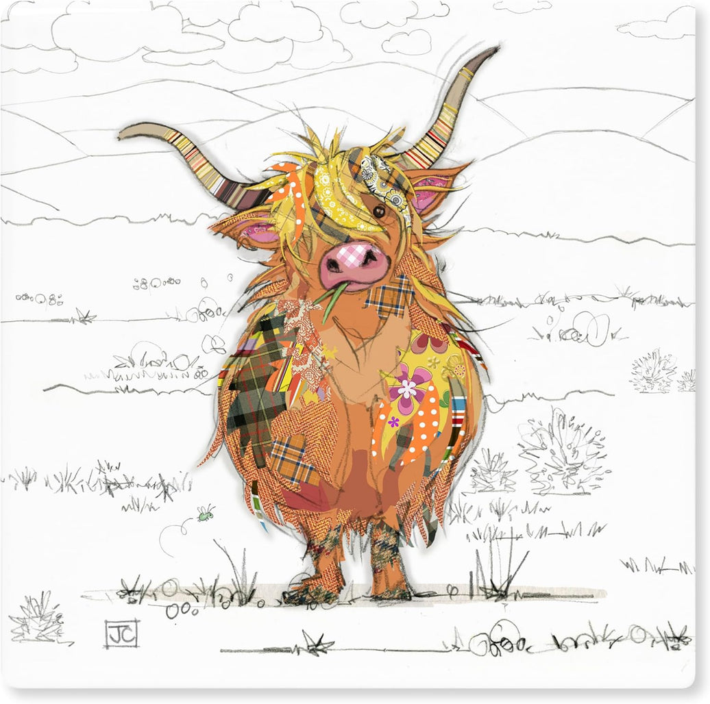 Bug Art Hamish Cow Coaster