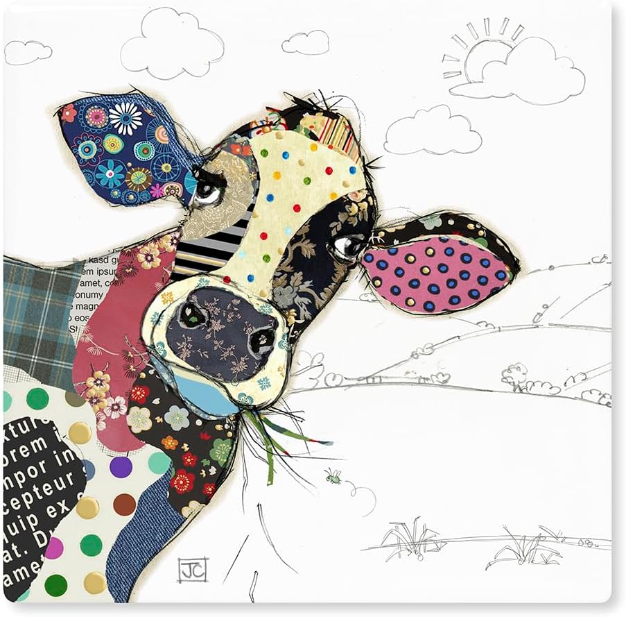 Bug Art Cow Coaster