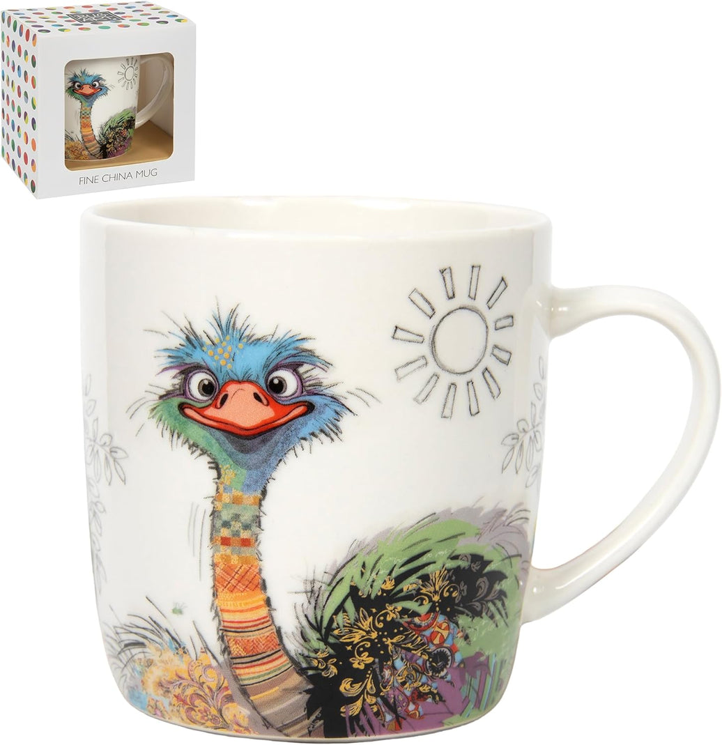 Bug Art Ostrich Mug
