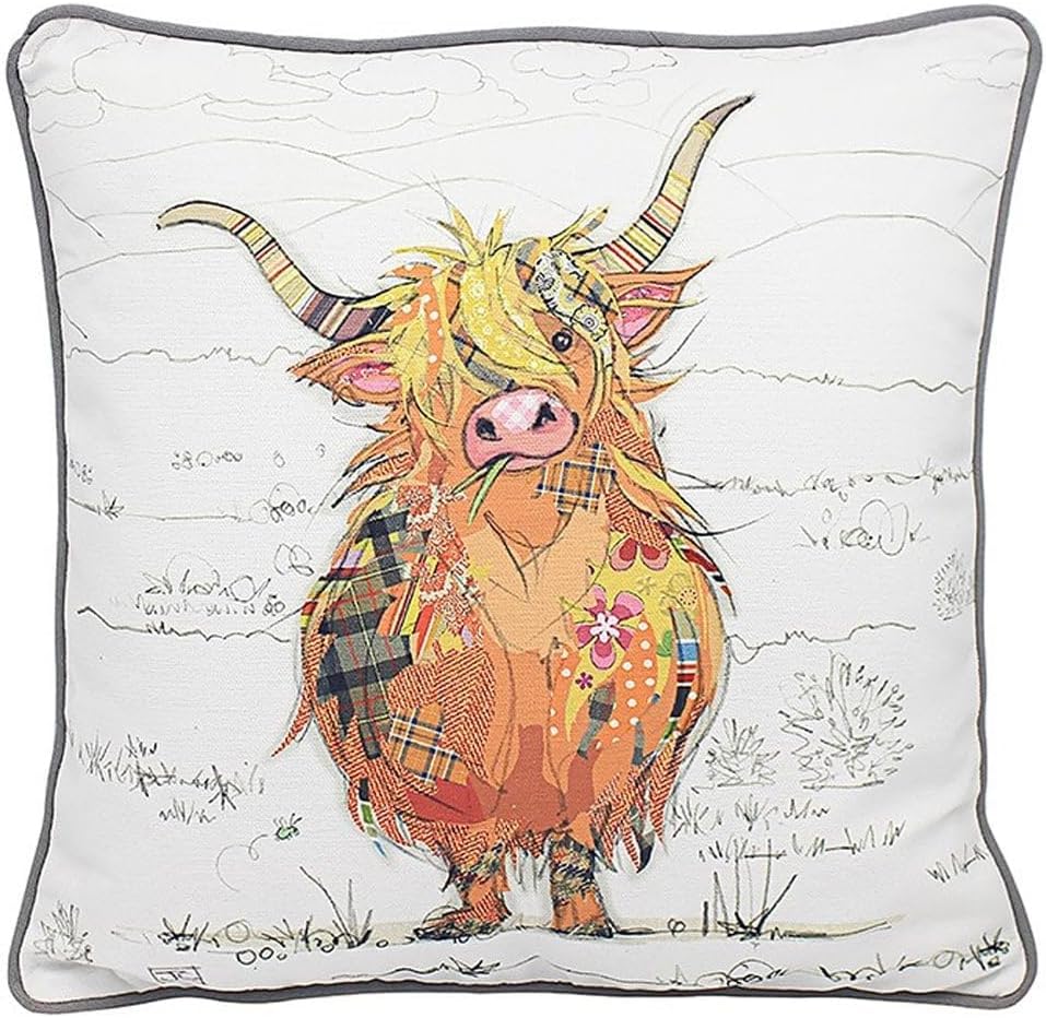 Bug Art Hamish Cow Cushion