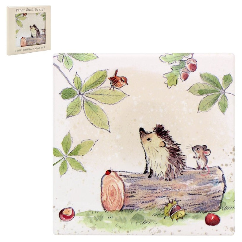 Hedgehog China Coaster