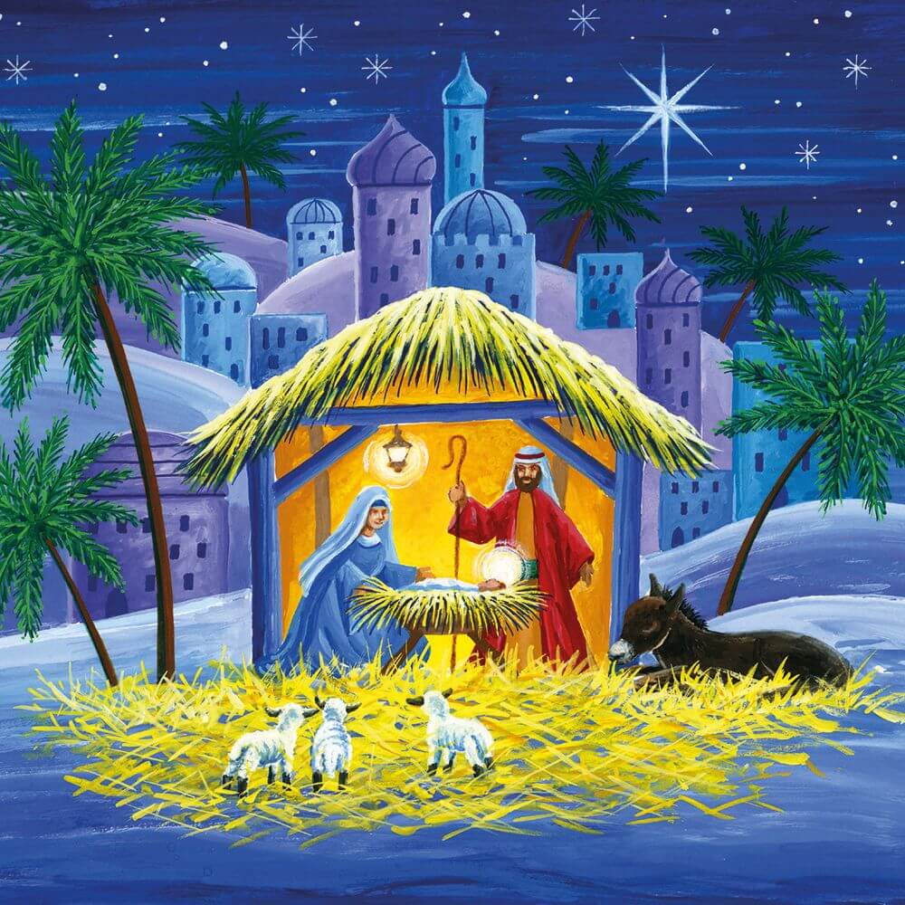 Nativity 8 Christmas Cards