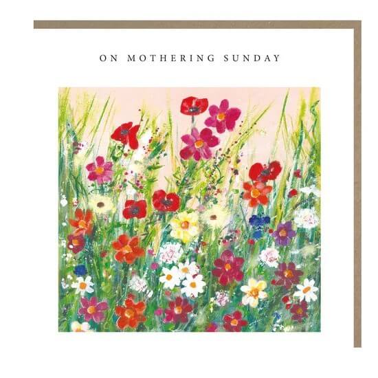 Flowers Mothering Sunday Card