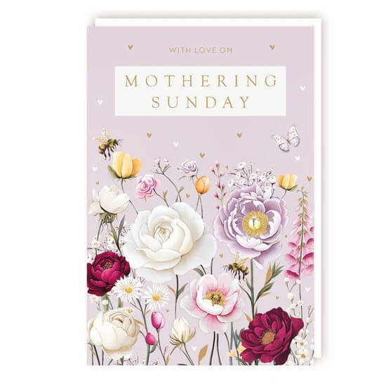 Floral Bee Mothering Sunday Card