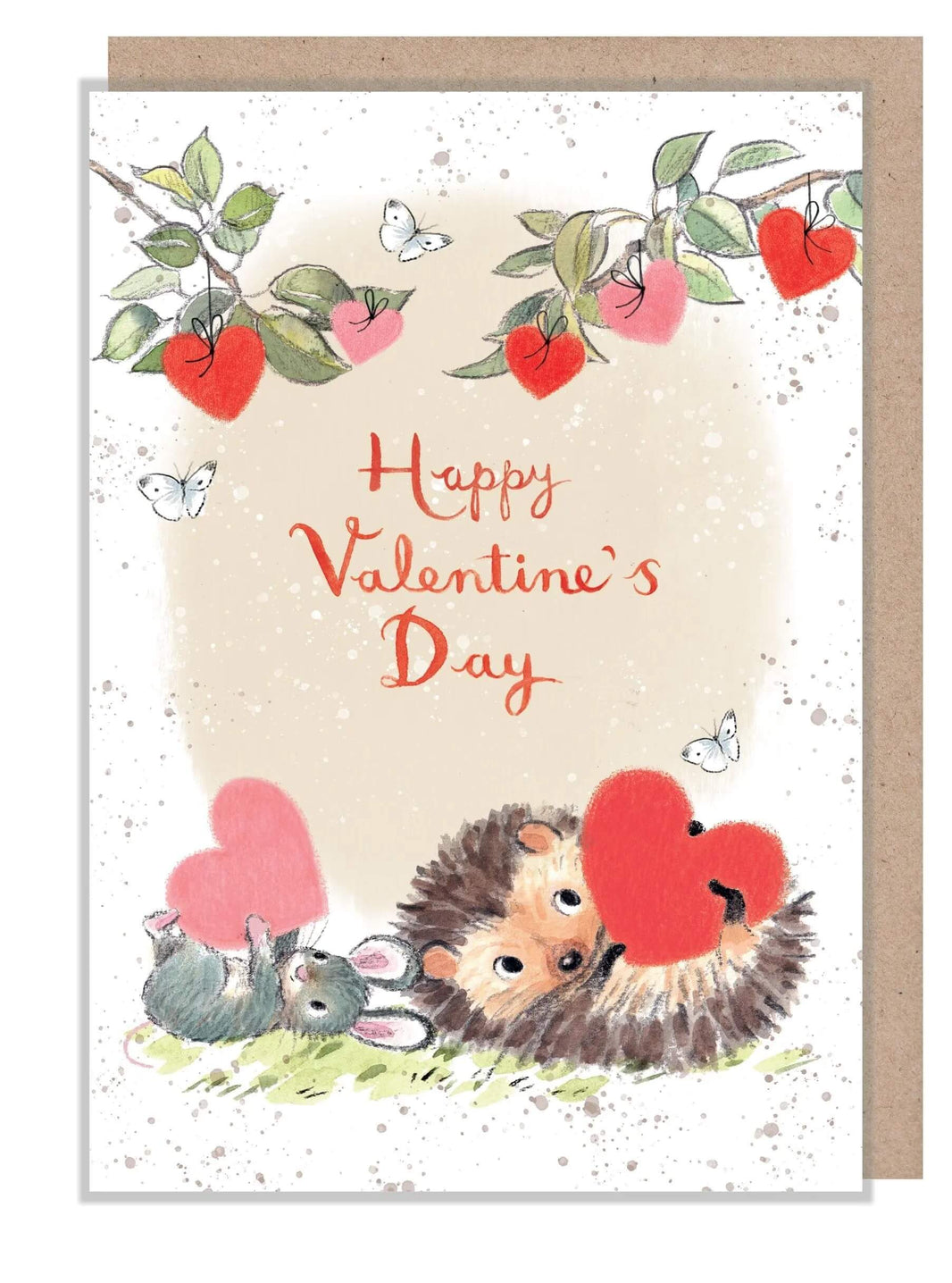 Hedgehog Valentine's Card