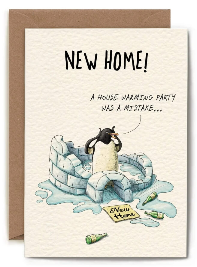 Penguin New Home Card