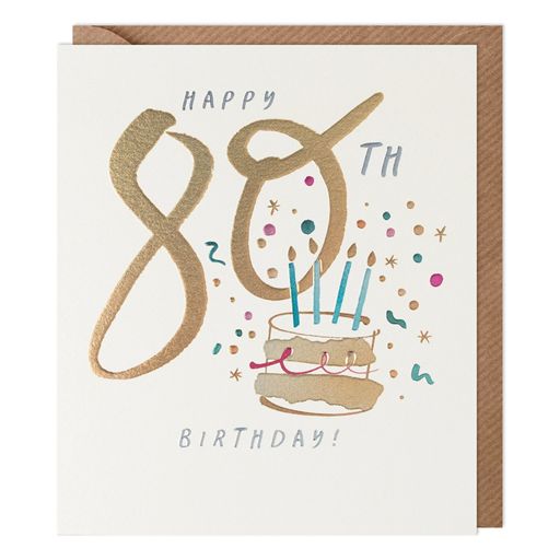 80th Birthday Card