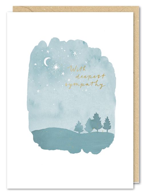 Moon Sympathy Card