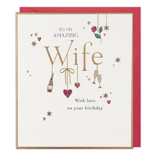 Amazing Wife Birthday Card