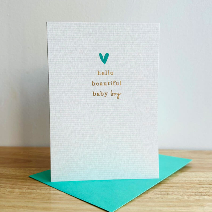 Hello Baby Boy New Baby Card