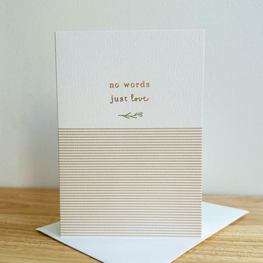 No Words Sympathy Card