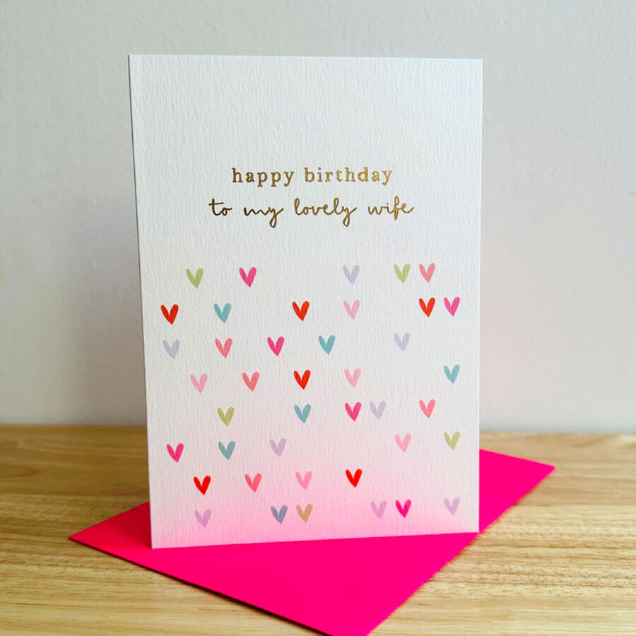 Lovely Wife Birthday Card