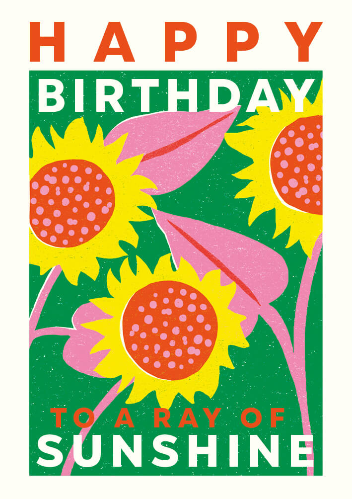 Planted Sunflower Birthday Card