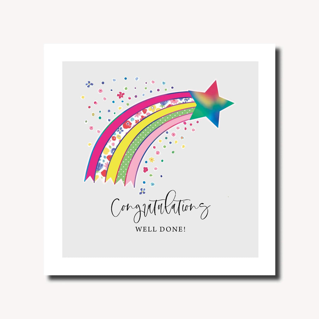 Congratulations Rainbow Greeting Card
