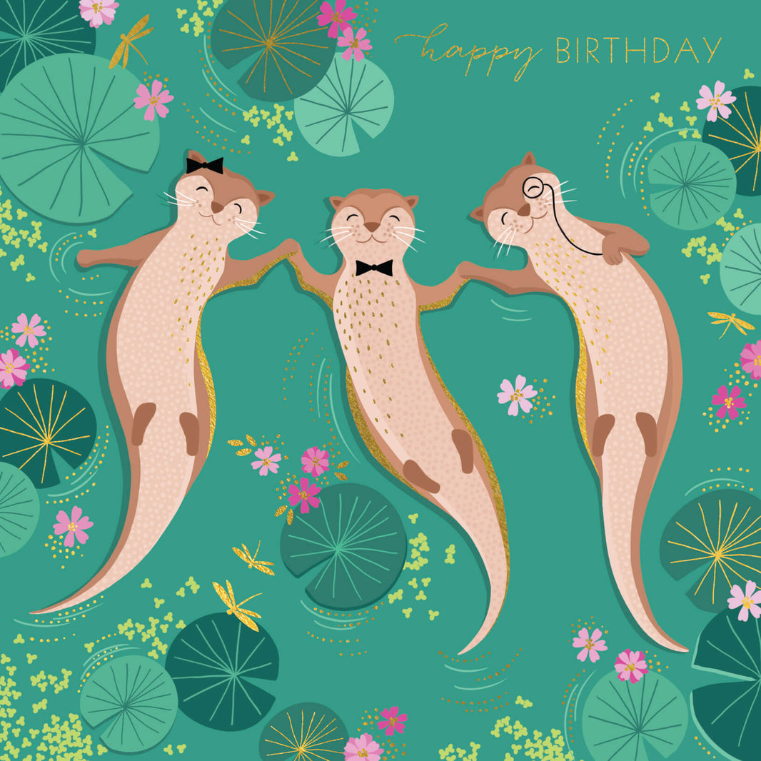 Sara Miller Otter Birthday Card