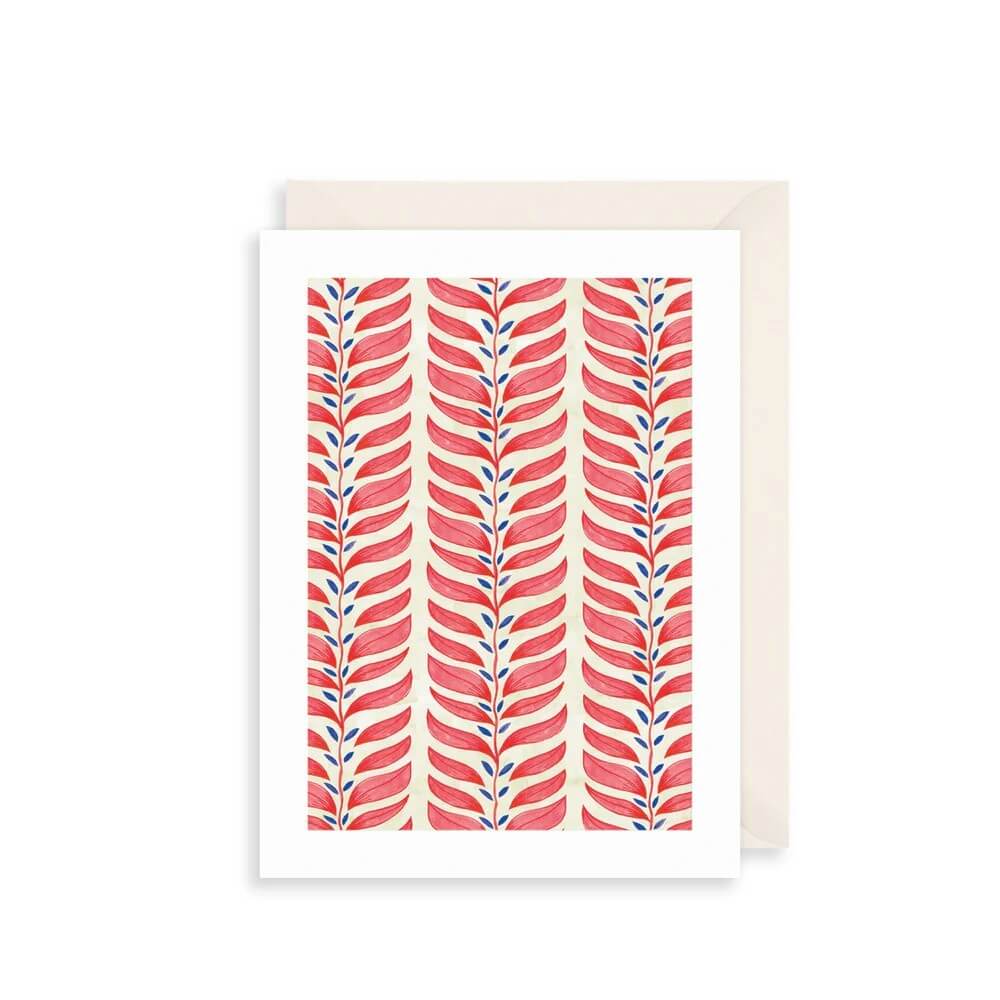 Red Leaves Birthday Card