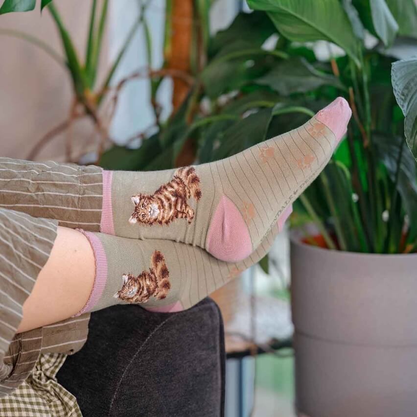 Feline Fabulous Ladies Bamboo Socks