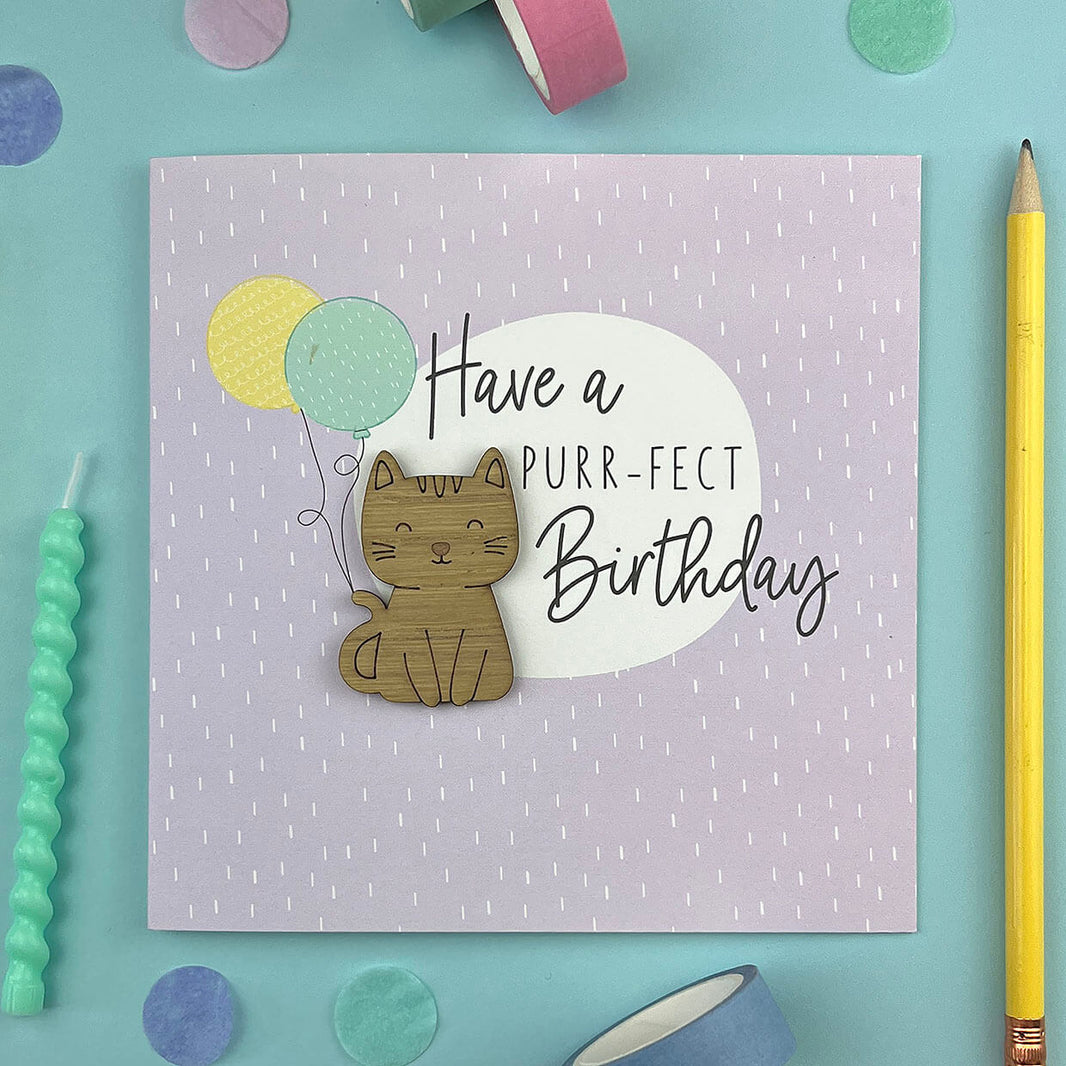 Purr-fect Birthday Card
