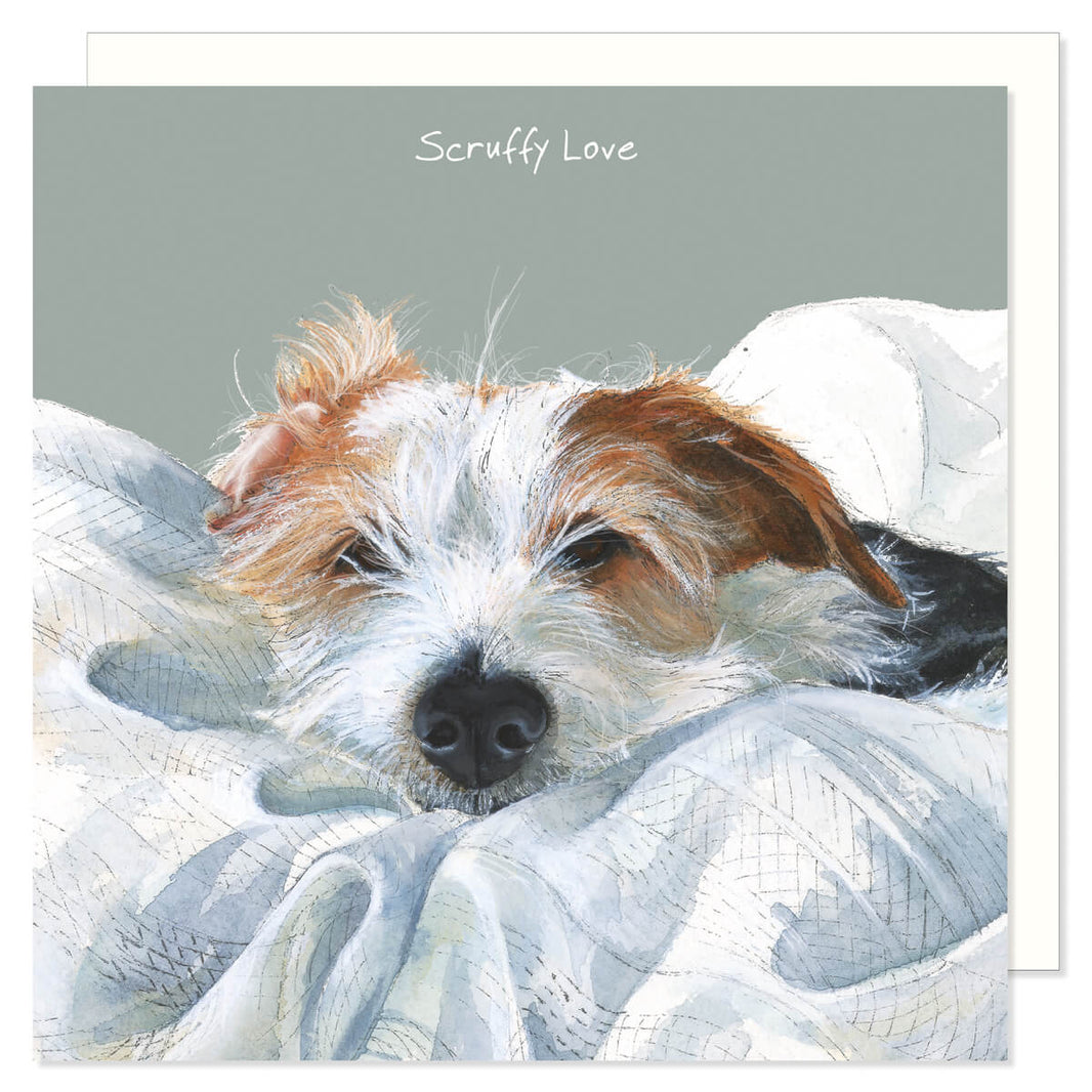 Scruffy Jack Russell Dog Birthday Card