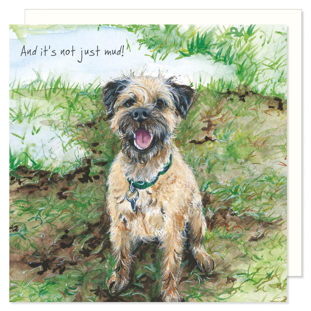 Border Terrier Dog Birthday Card
