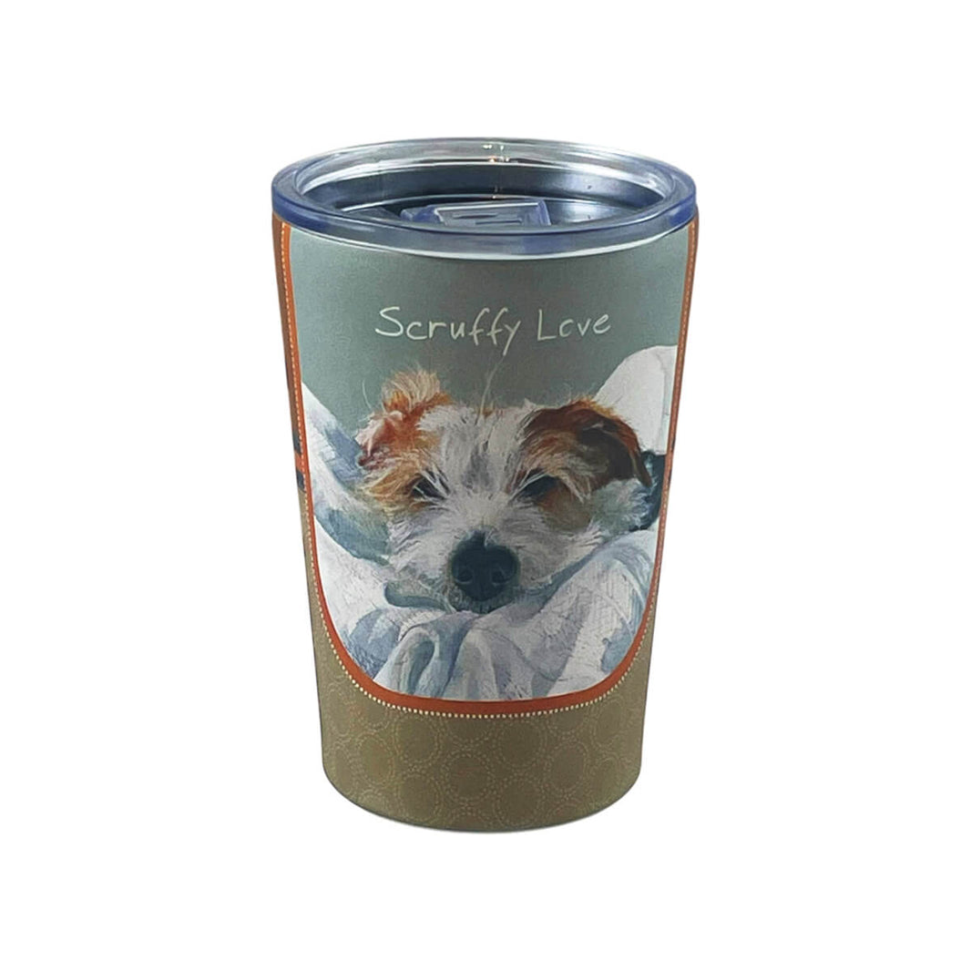 Dog Travel Tumbler Mug - Wirehair Jack Russell