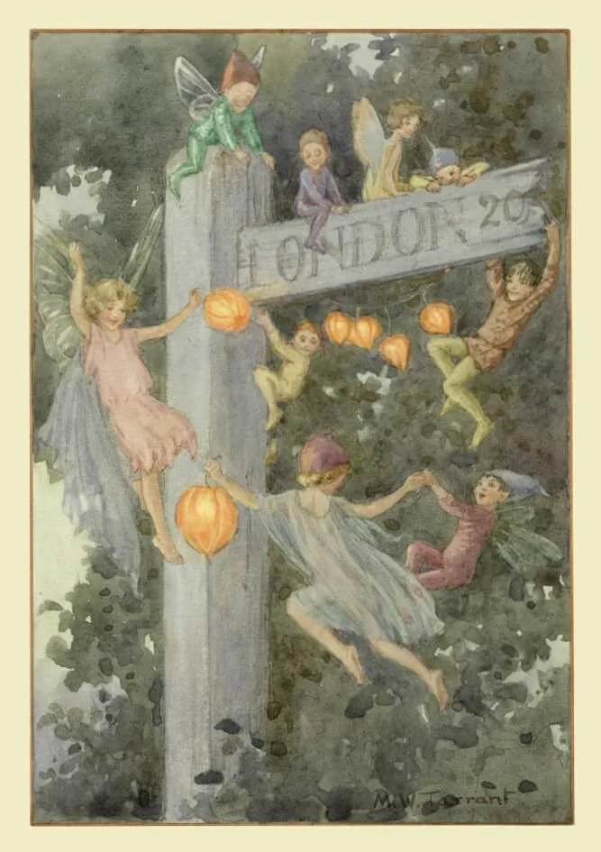 Signpost Fairies Birthday Card