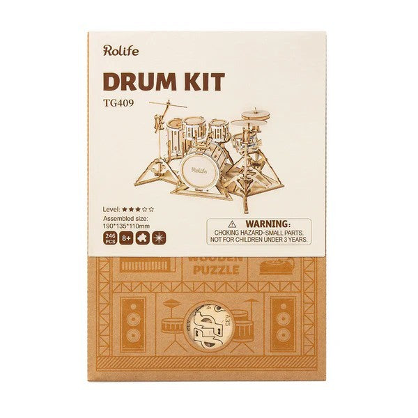 Drum Kit Wooden Model Kit