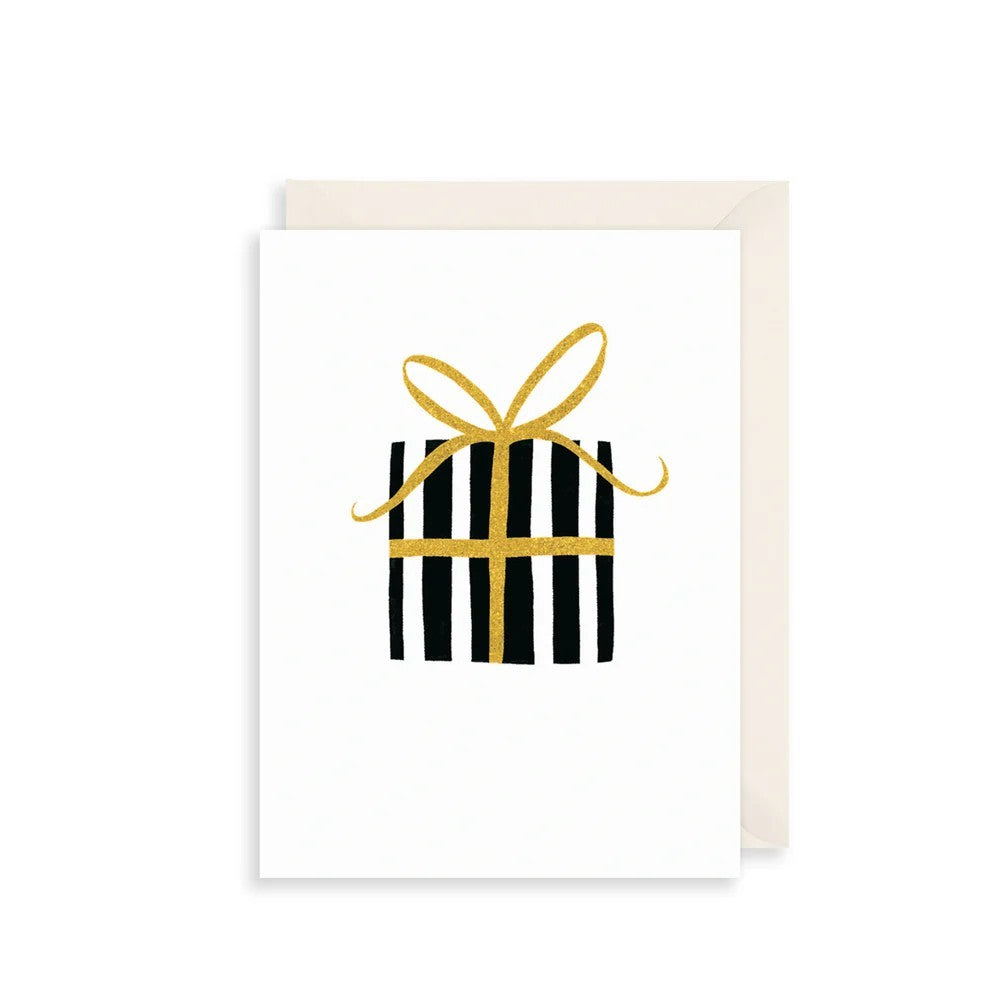 Stripe Present Birthday Card