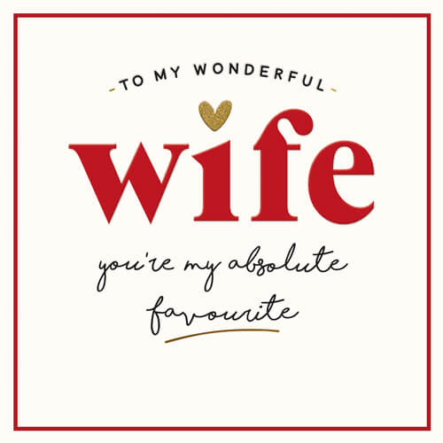 Alice Scott Wife Valentine Card