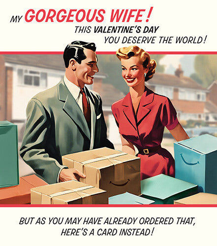 Retro Wife Valentine's Card