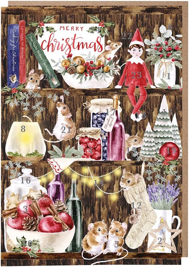 Christmas Pantry Advent Calendar Card