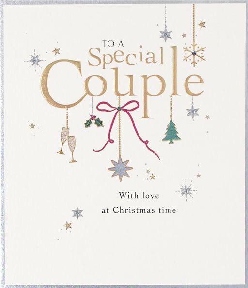 Special Couple Decorations Christmas Card