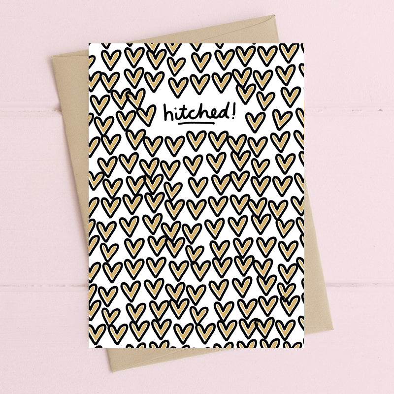 Hitched Wedding Card - House of Cards