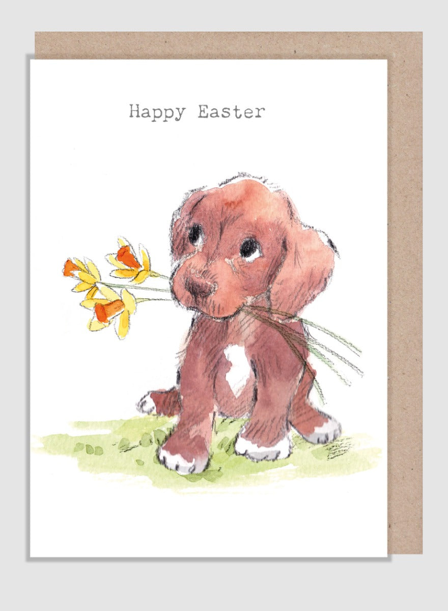 Puppy Easter Card