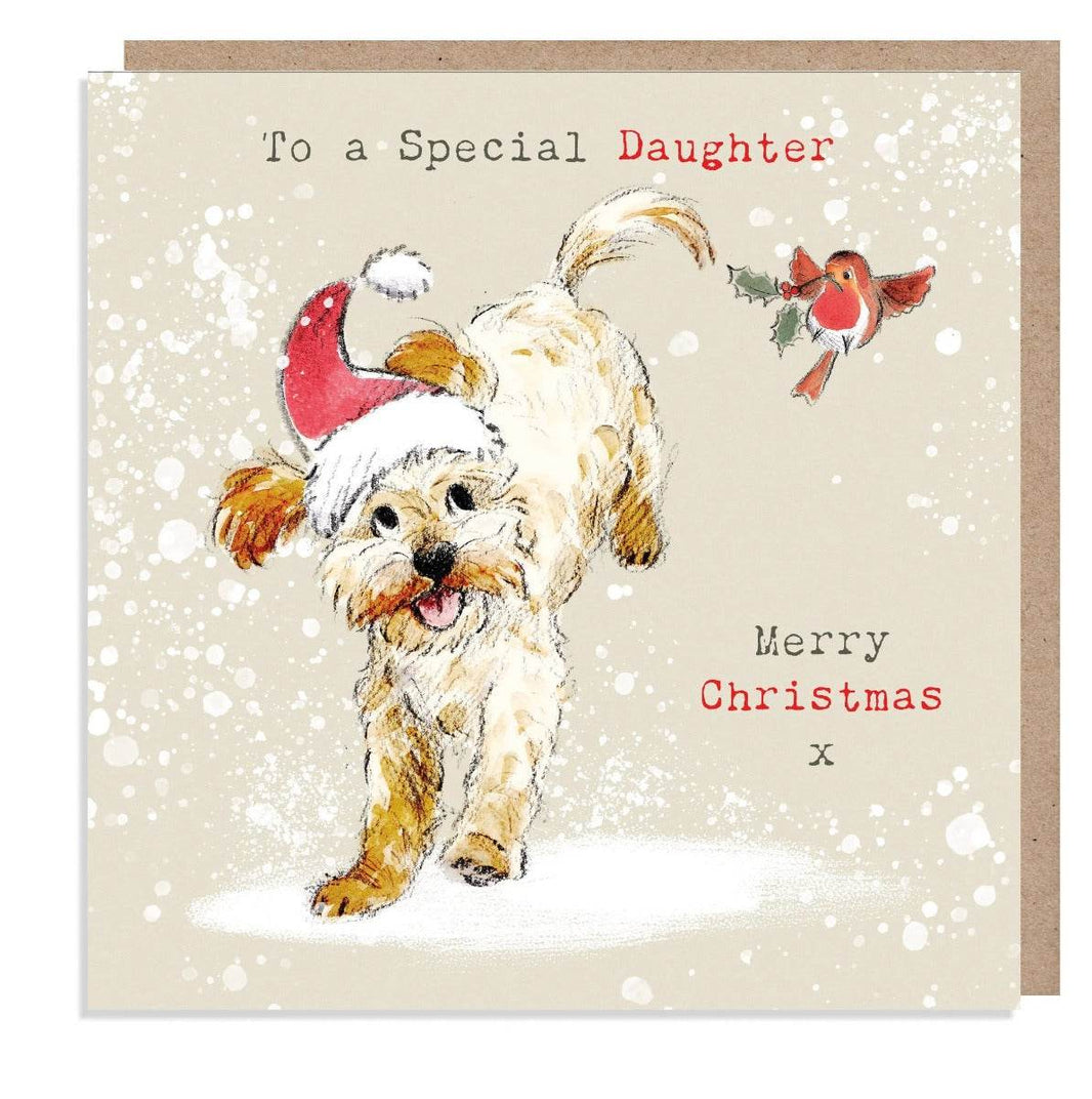 Special Daughter Christmas Card - House of Cards