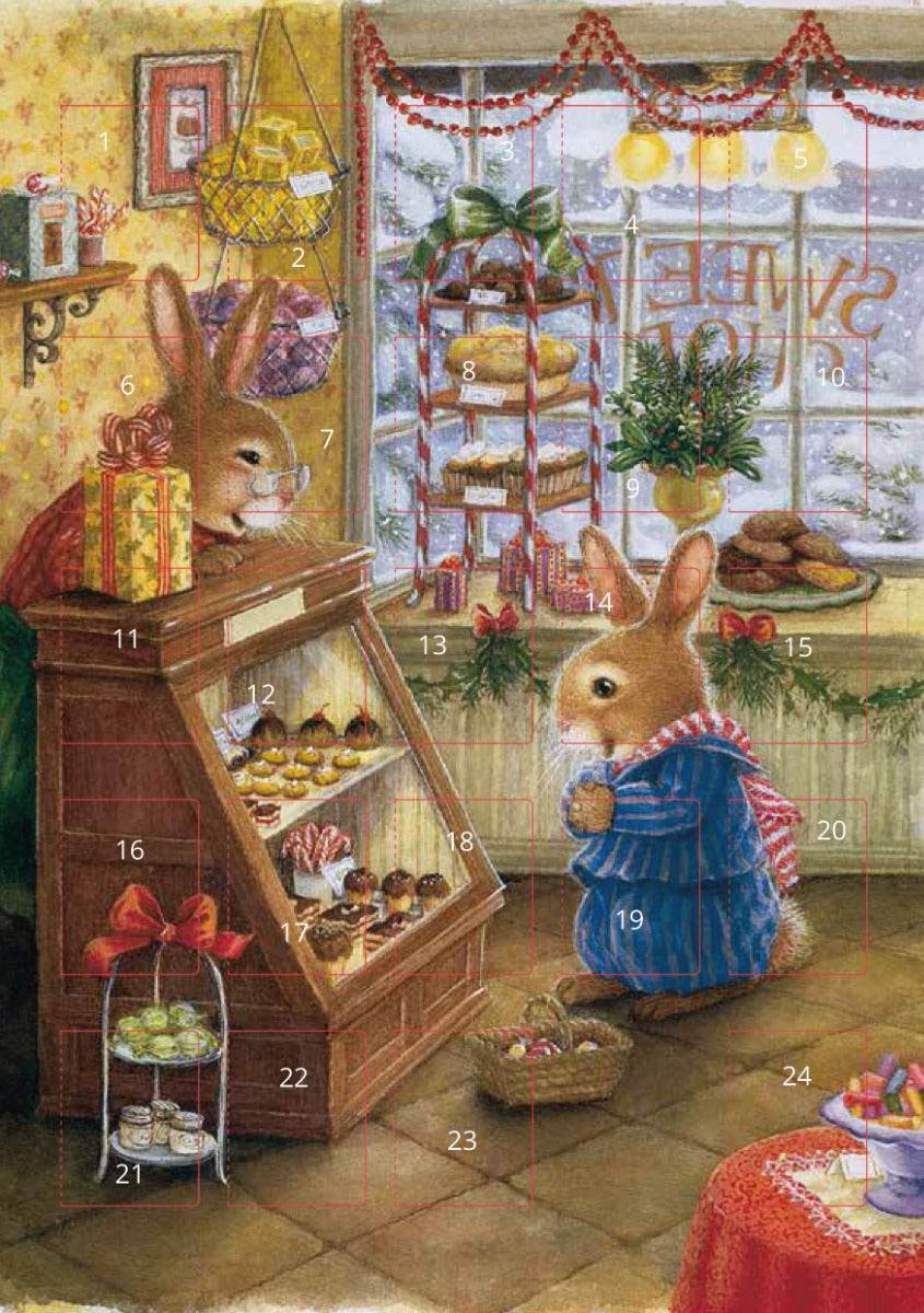 At The Sweet Shop Christmas Advent Card - House of Cards