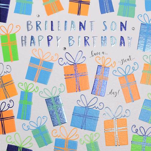 Brilliant Son Happy Birthday Card - House of Cards